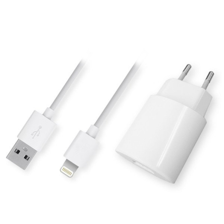 Зарядний пристрій Global MSH-TR-071+Lightining Cable White