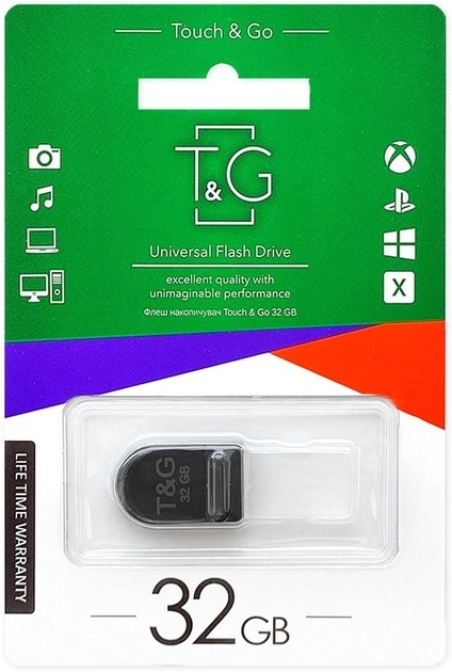 USB-флеш-накопичувач T&G 32GB 010 Shorty Black (TG010-32GB)