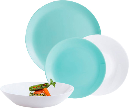 Столовый сервиз Luminarc Diwali Light Turquoise and White P5912 Столовый сервиз Luminarc Diwali Light Turquoise and White P5912