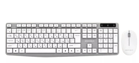 Клавіатура+миша Grunhelm KBM-4600WL White