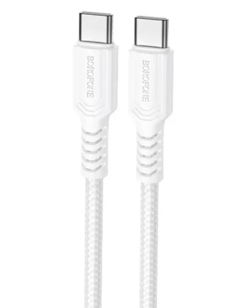 Кабель Borofone BX116 Certain Type-C to Type-C White