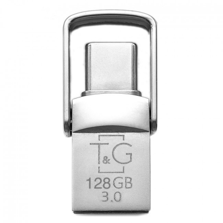 USB-флеш-накопичувач T&G Usb-C 128Гб TG104TC-128G3 Stainless
