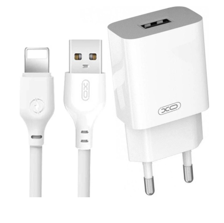 Зарядний пристрій XO L99 (EU) + кабель Lightning 
