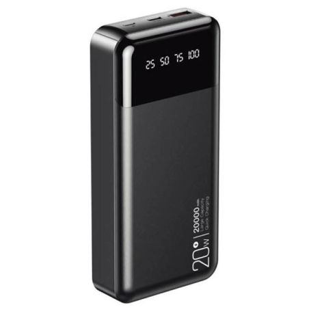 Зовнішній акумулятор XO PR192 20000mAh Black
