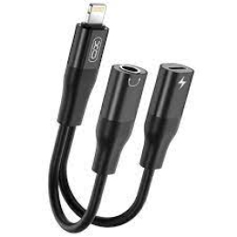 Перехідник XO NB181B Lightning to Lightning + AUX