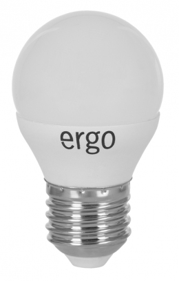 Светодиодная лампа Ergo Standard G45 E27 6W 220V 3000K Теплый Белый
