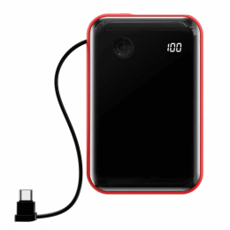 Зовнішній акумулятор Baseus Mini S Digital Display 3A 10000mAh Red (PPXF-A09)