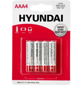 Батарейки Hyundai AAA R03 Ultra Heavy Duty 4 шт