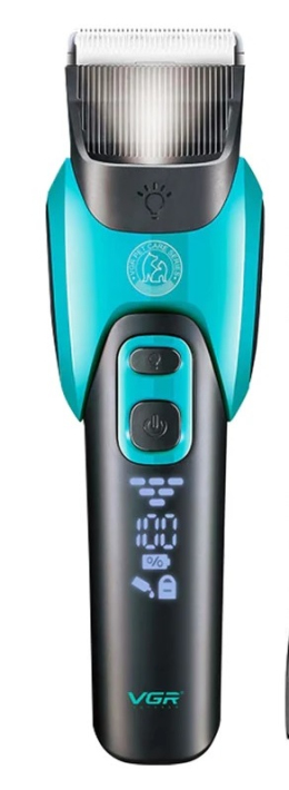 Машинка для стрижки тварин VGR V-208 Black Turquoise