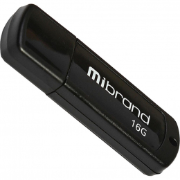 USB-флеш-накопичувач Mibrand 64 GB Grizzly Black (MI2.0/GR64P3B)