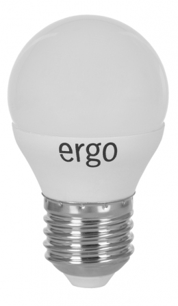 Светодиодная лампа Ergo Standard G45 E27 4W 220V 3000K Теплый Белый