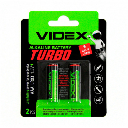 Батарейки Videx LR03/AAA Turbo 2 шт