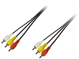 Кабель Piko 1283126473951, RCA3-RCA3 1.5 м Black Кабель Piko 1283126473951, RCA3-RCA3 1.5 м Black