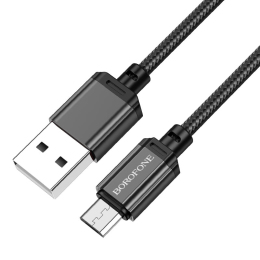 Кабель Borofone BX87 Sharp MicroUSB 2 метри Black