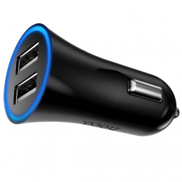 Зарядное устройство HOCO UC204 Dual Car Charger Black