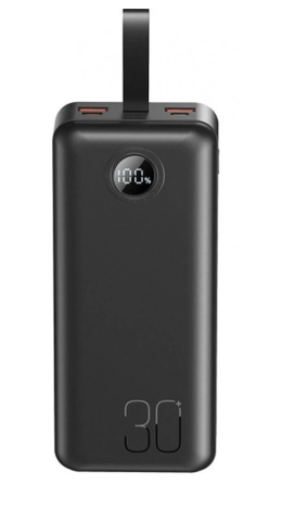Зовнішній акумулятор XO PR240 30000 мАг Black Зовнішній акумулятор XO PR240 30000 мАг Black