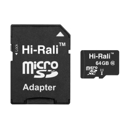 Карта пам'яті Hi-Rali micro-SDXC 64Gb Class 10 + SD Adapter UHS-3
