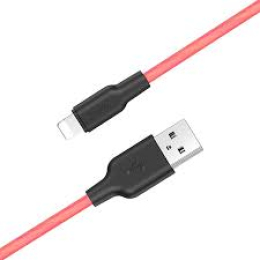 USB кабель Hoco lightning X21 Plus 2,4A/1m Red