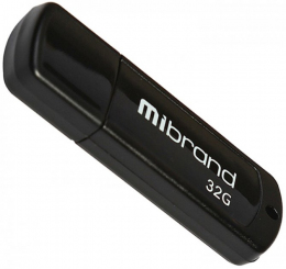 USB-флеш-накопитель Mibrand 32 GB Grizzly Black (MI2.0/GR32P3B)
