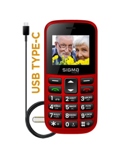 Мобільний телефон Sigma mobile Comfort 50 CF115 Easy Red Мобільний телефон Sigma mobile Comfort 50 CF115 Easy Red