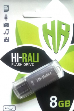 USB-флеш-накопитель Hi-Rali 8GB Rocket Silver