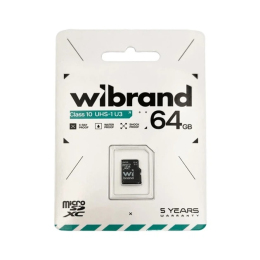 Карта пам'яті Wibrand 64 GB microSDXC Class 10 UHS-1 WICDXU3/64GB