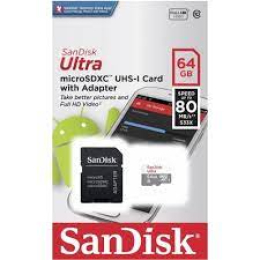 Карта пам'яті SanDisk 64 GB microSD SDSQUNR-064G-GN3MA