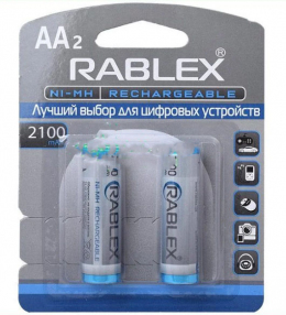 Аккумуляторы Rablex R06 AA 2100 mAh (NiMH)
