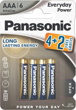 Батарейки Panasonic LR03REE/6B2F 6 шт