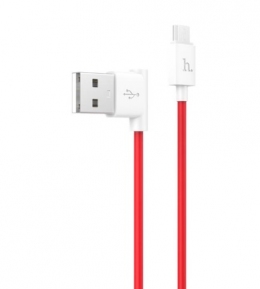 USB кабель Hoco microUSB UPM10 L Shape Red