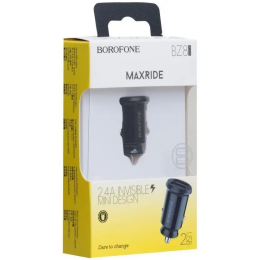 Зарядний пристрій Borofone BZ 8 2.4 A/2 Usb12W Black