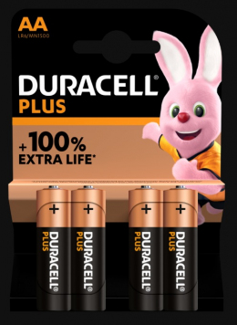 Батарейки Duracell Plus AA (LR6/MN1500) 4 шт