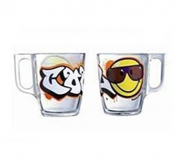 Набір чашок Luminarc Disney Smiley World Graffitty J1002 Набір чашок Luminarc Disney Smiley World Graffitty J1002