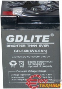 Акумулятор для ваг торгових GDLITE GD-640