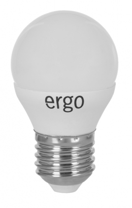 Светодиодная лампа Ergo Standard G45 E27 6W 220V 4100K Нейтральный Белый