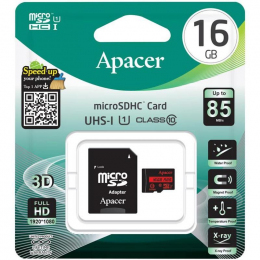 Карта пам'яті Apacer Micro SDHC 16 Gb (AP16GMCSH10U5-R)
