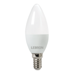 LED лампа Lebron L-C37 6W 4100K E14 White
