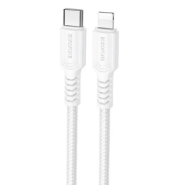 Кабель Borofone BX116 Certain Type-C to Lightning White