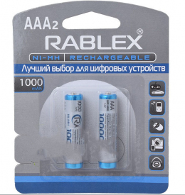 Аккумуляторы Rablex R03 AAA 1000 mAh (NiMH)