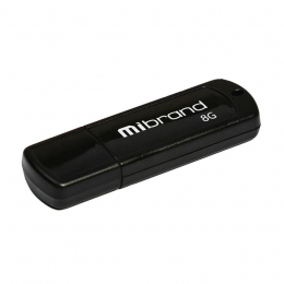 USB-флеш-накопичувач Mibrand 8 GB Grizzly Black (MI2.0/GR8P3B)