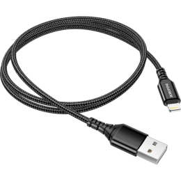USB кабель Borofone BX54 Ultra Bright Lightning Black