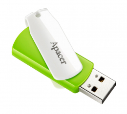 USB-флеш-накопичувач Apacer 64 GB AH335 Green/White (AP64GAH335G-1)