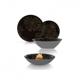 Столовий сервіз Luminarc Black Night Flower Cold Q1065