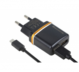 Зарядний пристрій Reddax RDX-014 + кабель MicroUSB Black