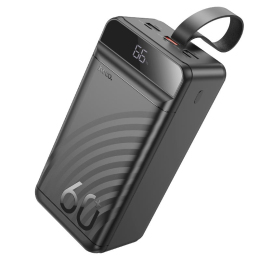 Зовнішній акумулятор Hoco J-123C 60000 мАг Black