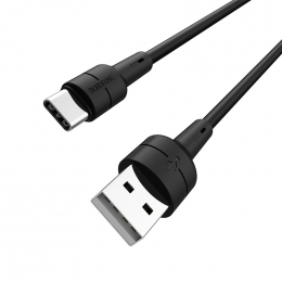 USB кабель Borofone BX30 Silicone Type-C-USB 1m Black