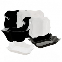 Столовий сервіз Luminarc Authentic Black/White E6195 19 предметів