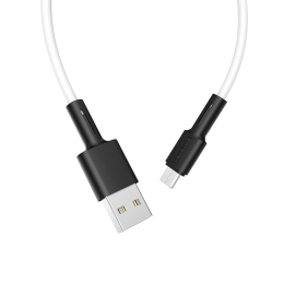 Кабель Borofone BX31 Soft Silicone MicroUSB 1m White