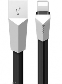 USB кабель Hoco X4 Zinc Alloy Lightning-USB 1.2m Black