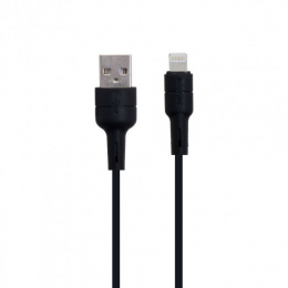 USB кабель Borofone BX30 Silicone Lightning-USB 1m Black